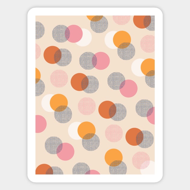 Colorful Dots - 1,1 Sticker by moonlightprint